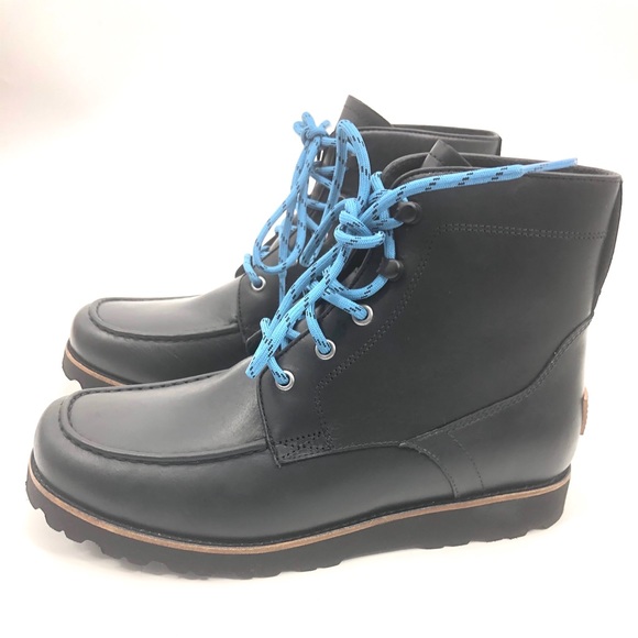 UGG Black Boots with Blue Laces main image 4